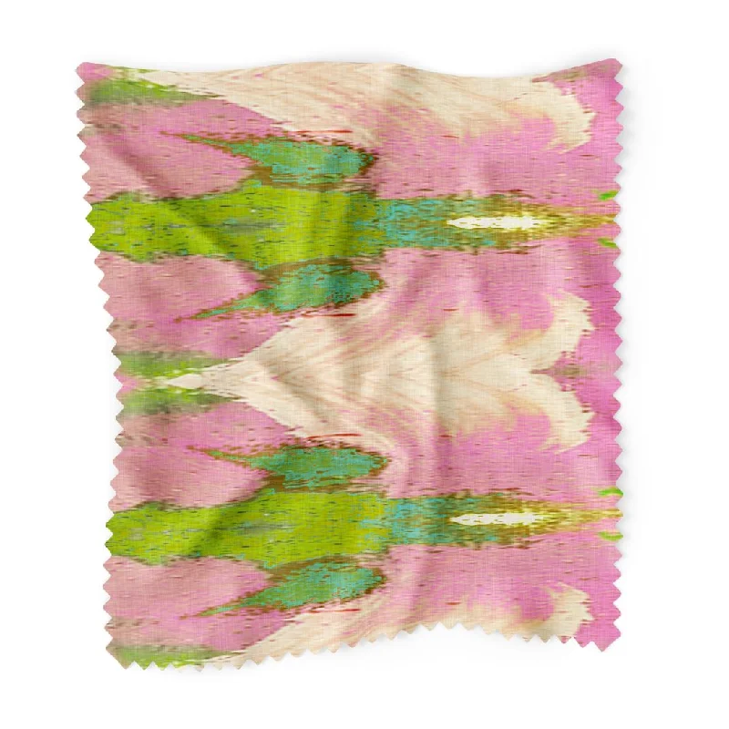 Flannel duvet covers for warmth in cold weatherCabana Pink Fabric by the Yard