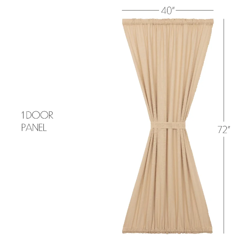 Burlap Vintage Door Panel 72x40