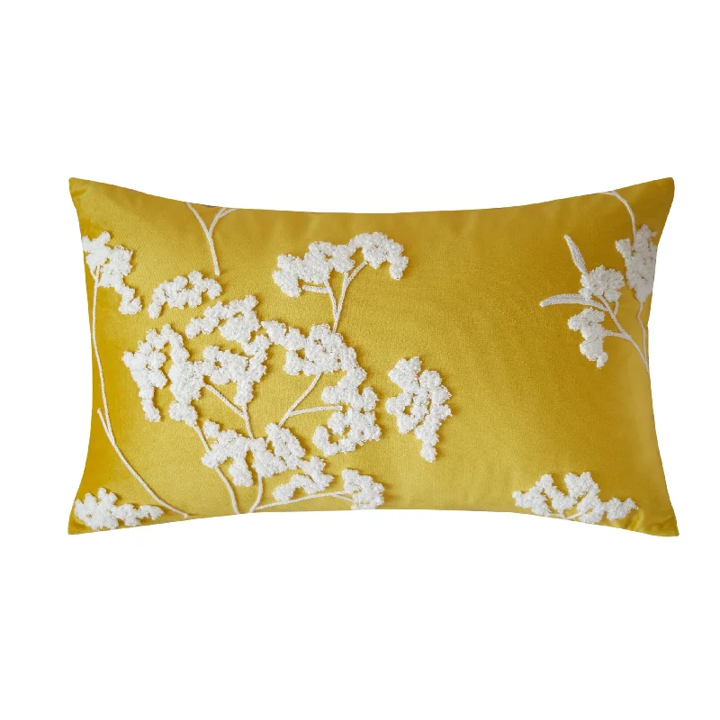 Firm Pillows for Side SleepersBaby's Breath Yellow Lumbar Pillow