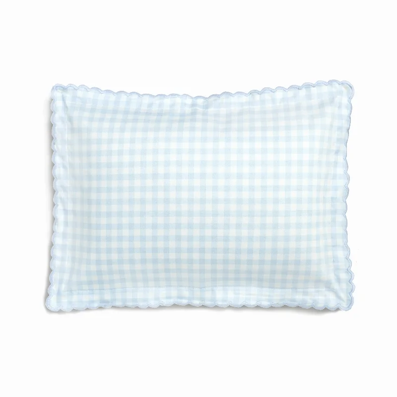 Adjustable Pillows for Customized ComfortPicnic Gingham Toddler Pillow - Blue