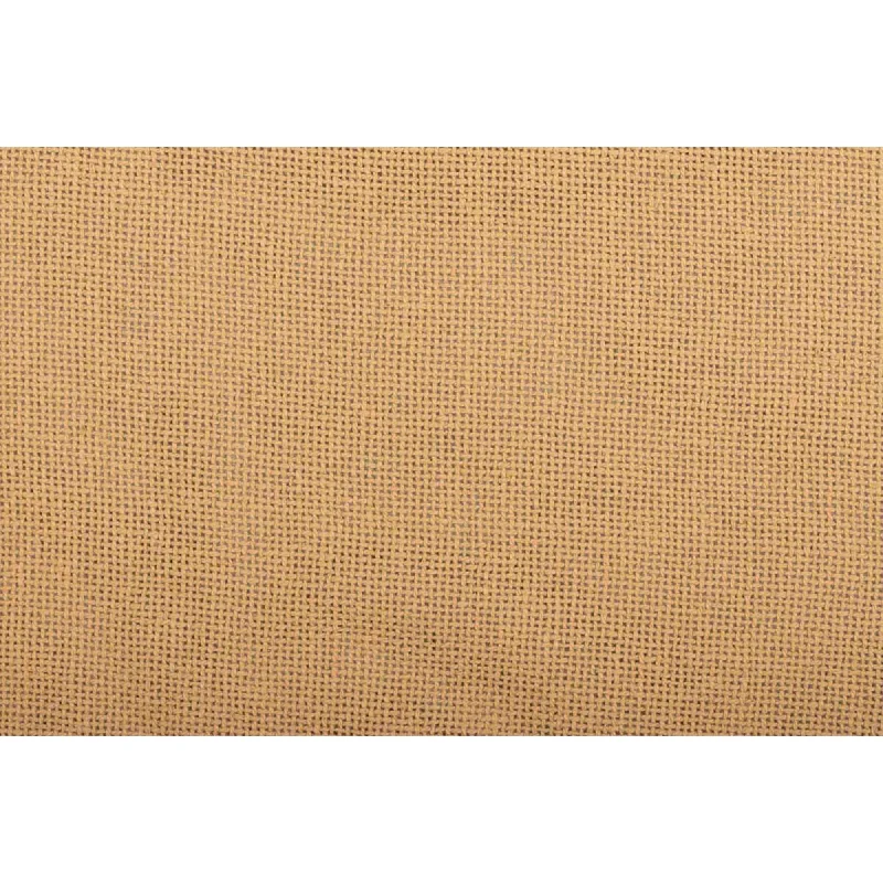 Burlap Natural Fringed Twin Bed Skirt 39x76x16