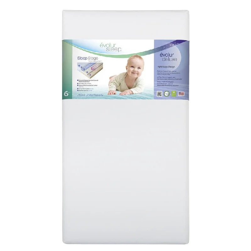 Queen - size mattresses for couples and standard bedroomsEvolur Sleep Triple Stage Deluxe 6-inch Foam Mattress Queen - size mattresses for couples and standard bedroomsEvolur Sleep Triple Stage Deluxe 6-inch Foam Mattress