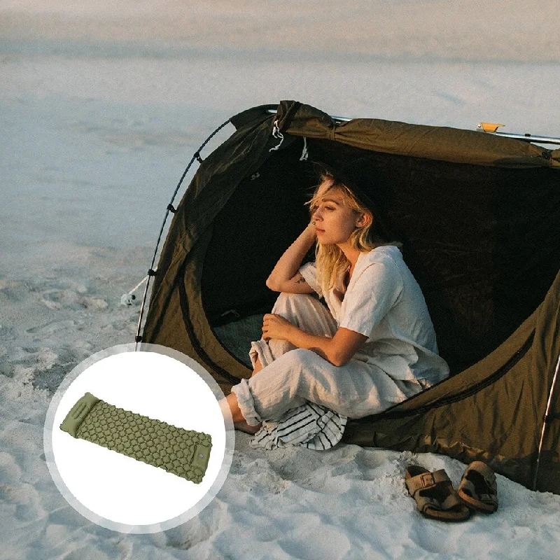 Wool - filled mattresses for natural insulation and moisture - wickingPortable Ultralight Inflatable Sleeping Mat with Storage Bag Wool - filled mattresses for natural insulation and moisture - wickingPortable Ultralight Inflatable Sleeping Mat with Storage Bag