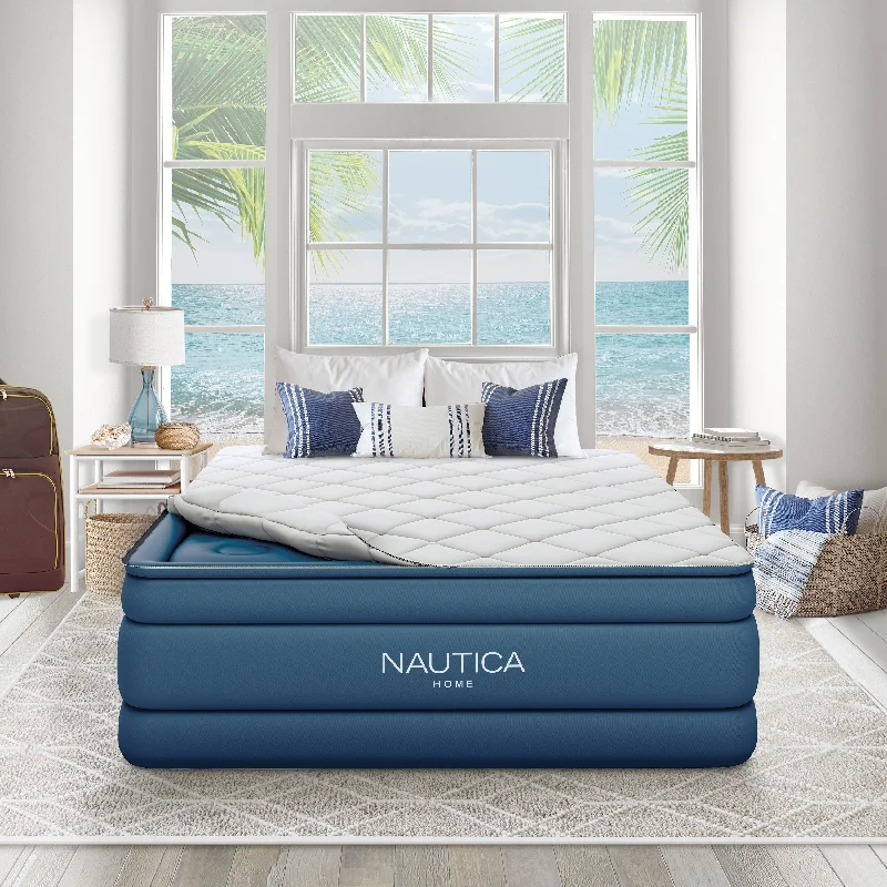 King - size mattresses for spacious master bedroomsNautica Home Cloud Supreme 18 in. Queen Air Mattress with Zip-Off Pillowtop - Inflatable Guest Bed with Built-In Pump King - size mattresses for spacious master bedroomsNautica Home Cloud Supreme 18 in. Queen Air Mattress with Zip-Off Pillowtop - Inflatable Guest Bed with Built-In Pump