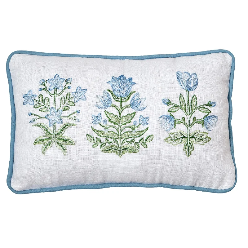 Hypoallergenic Pillows for Allergy SufferersThree Mughal Flowers Embroidered Pillow Hypoallergenic Pillows for Allergy SufferersThree Mughal Flowers Embroidered Pillow