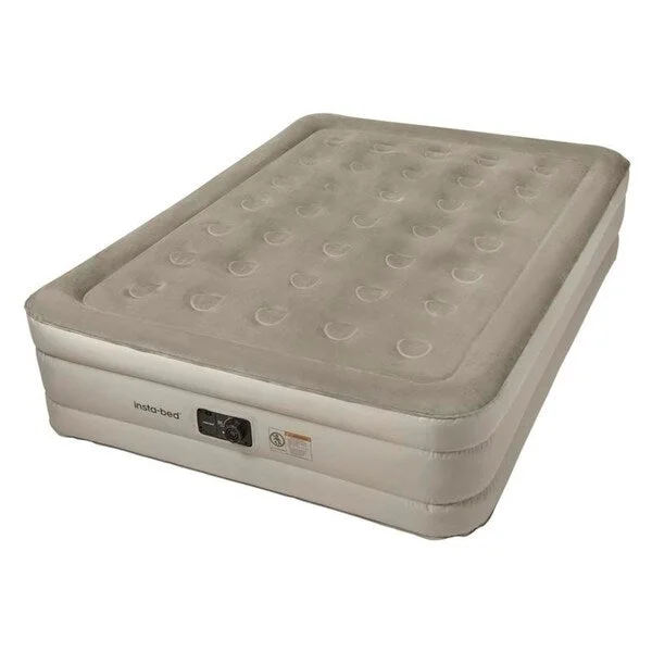 Queen - size mattresses for couples and standard bedroomsInsta-bed 18-inch Plush Top Queen Airbed with NeverFLAT Fabric Technology and Internal AC Pump Queen - size mattresses for couples and standard bedroomsInsta-bed 18-inch Plush Top Queen Airbed with NeverFLAT Fabric Technology and Internal AC Pump