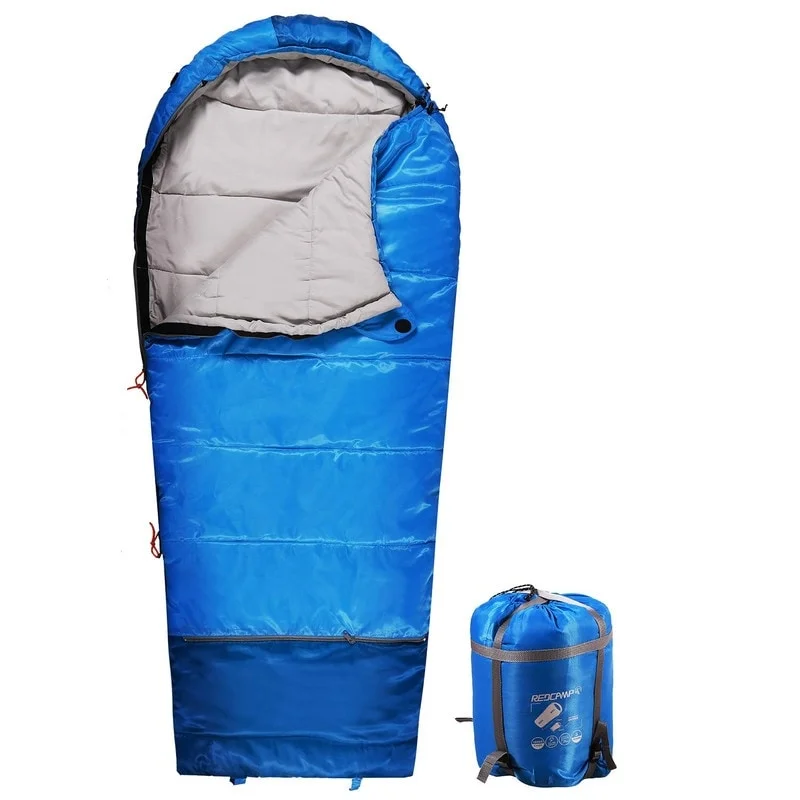 Wool - filled mattresses for natural insulation and moisture - wickingKids Mummy Sleeping Bag for Camping, 3 Season Cold Weather Sleeping Bag Fit Boys,Girls & Teens Wool - filled mattresses for natural insulation and moisture - wickingKids Mummy Sleeping Bag for Camping, 3 Season Cold Weather Sleeping Bag Fit Boys,Girls & Teens