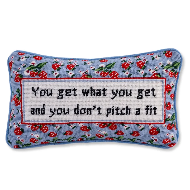 Silk Pillows for Smooth Skin and HairGet What You Get Needlepoint Pillow