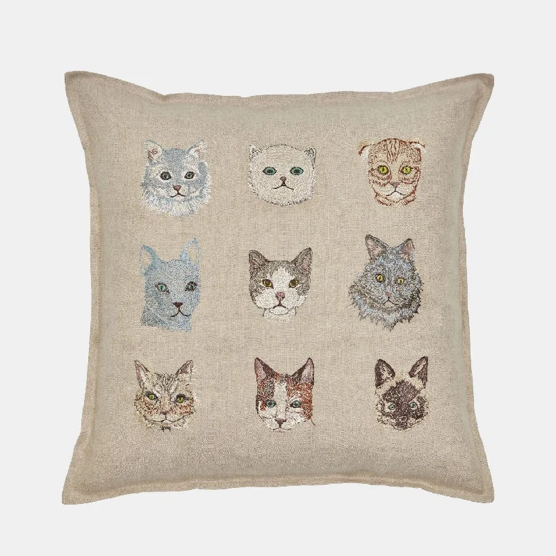 Round Pillows for Boho-Style InteriorsCats Square Pillow