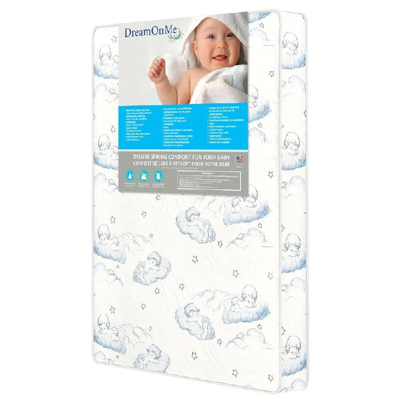 Organic cotton mattresses for a chemical - free sleep surfaceDream On Me 3" Spring Coil mini/Portable Crib Mattress Organic cotton mattresses for a chemical - free sleep surfaceDream On Me 3" Spring Coil mini/Portable Crib Mattress