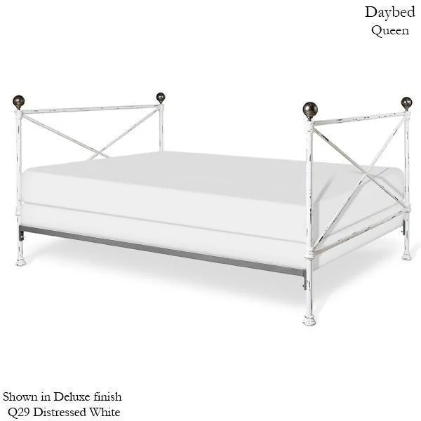 Latex mattresses with natural bounce and breathabilityCorsican Iron Daybed 43250 | Daybed with Brass Latex mattresses with natural bounce and breathabilityCorsican Iron Daybed 43250 | Daybed with Brass