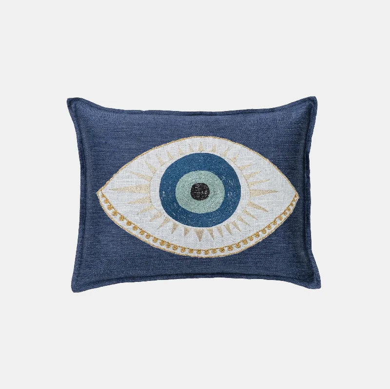 Hypoallergenic Pillows for Allergy SufferersEvil Eye Applique Lumbar Pillow
