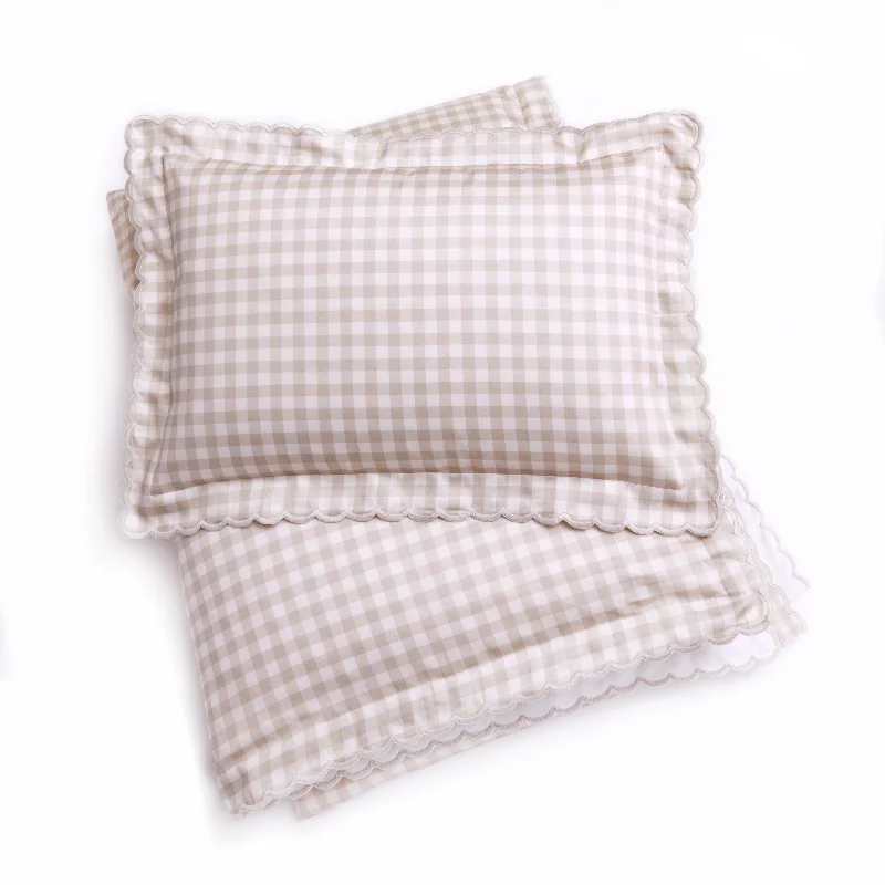 Teen - room duvet covers with trendy and age - appropriate patternsPicnic Gingham Toddler Duvet - Beige Teen - room duvet covers with trendy and age - appropriate patternsPicnic Gingham Toddler Duvet - Beige