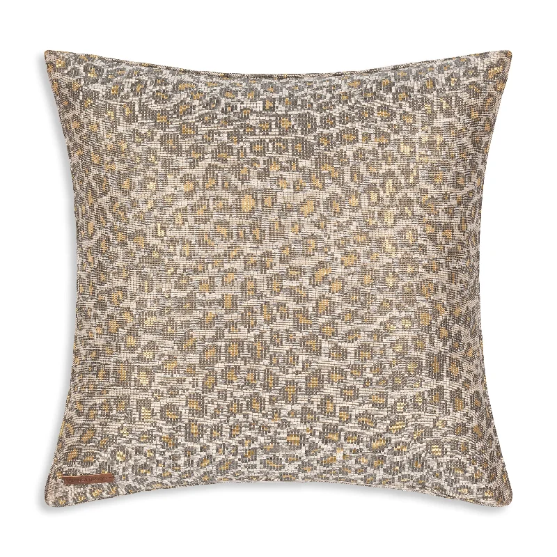 Round Pillows for Boho-Style InteriorsAsher Grey Gold Pillow