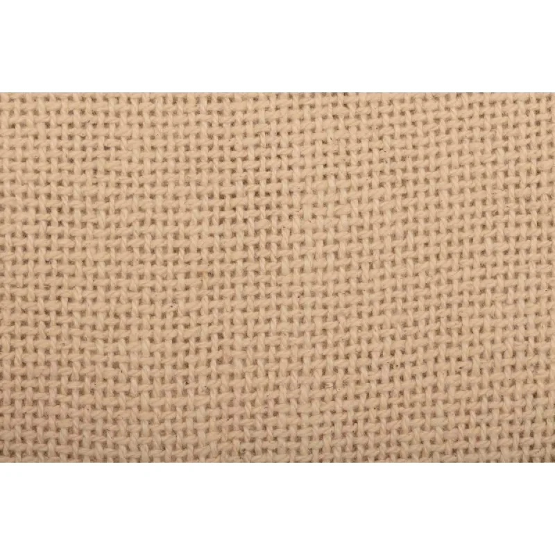 Burlap Vintage Pillow w/ Fringed Ruffle 14x22