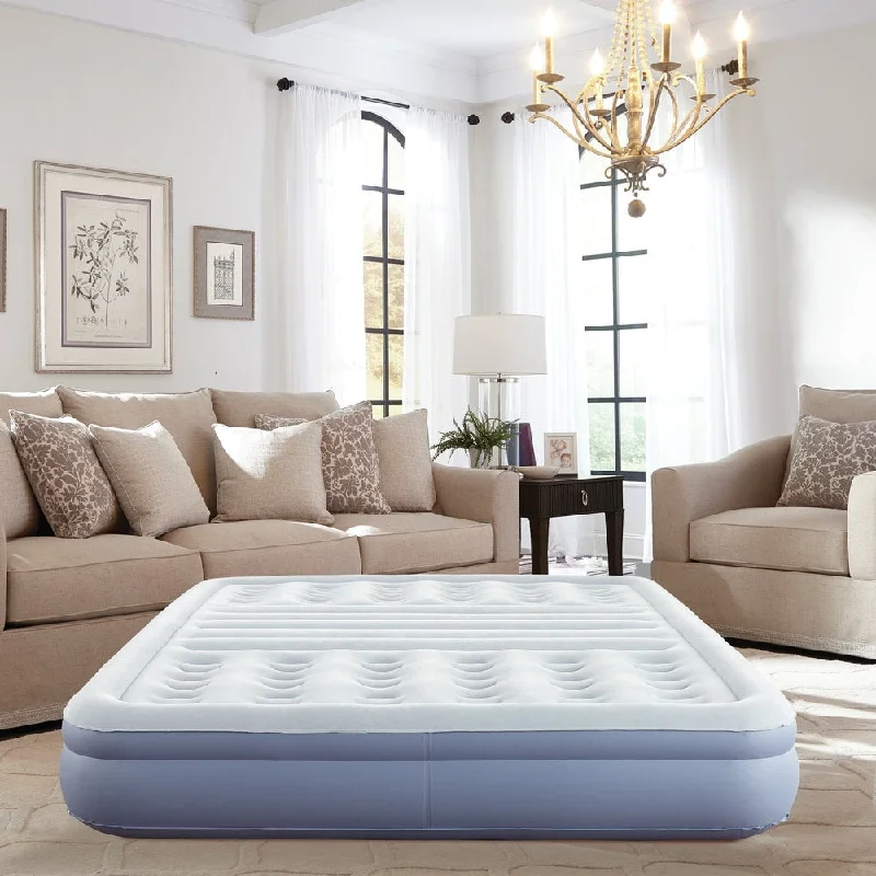 King - size mattresses for spacious master bedroomsThomasville Lumbar Lift 12 in. Queen Size Air Mattress with External Pump - Inflatable Bed with Lumbar Support King - size mattresses for spacious master bedroomsThomasville Lumbar Lift 12 in. Queen Size Air Mattress with External Pump - Inflatable Bed with Lumbar Support