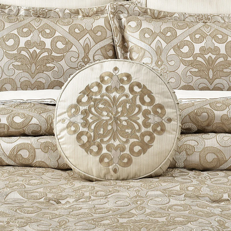 Down Alternative Pillows for Ethical ChoicesAmaretto Round Decorative Throw Pillow