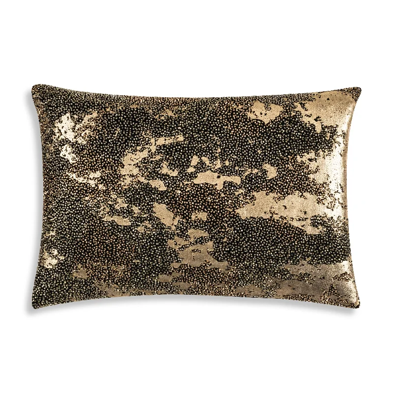 Decorative Pillows for Living Room MakeoverSafara Black Gold Lumbar Pillow