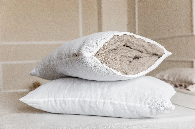 Adjustable Pillows for Customized ComfortHemp Pillow filled HEMP FIBER in white Linen fabric with zipper Regulation height/Hemp pillow/ Bed Pillow /Toddler pillow/ Eco friendly Adjustable Pillows for Customized ComfortHemp Pillow filled HEMP FIBER in white Linen fabric with zipper Regulation height/Hemp pillow/ Bed Pillow /Toddler pillow/ Eco friendly