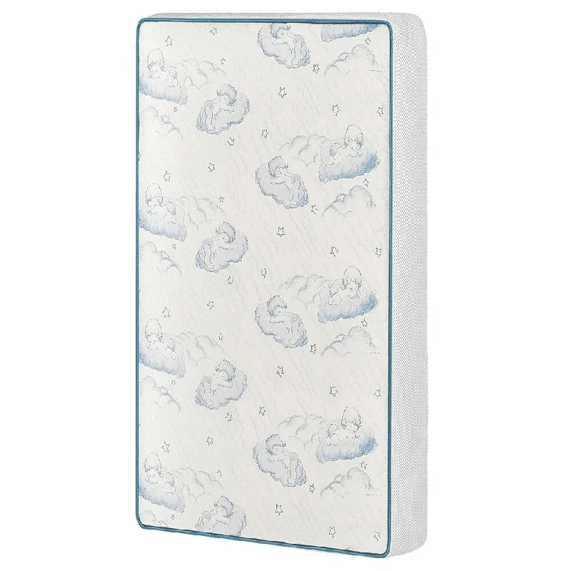 Natural latex and organic cotton blend mattressesDream On Me 2-In-1 Breathable 3" Spring Coil mini/ Portable Crib Mattress Natural latex and organic cotton blend mattressesDream On Me 2-In-1 Breathable 3" Spring Coil mini/ Portable Crib Mattress