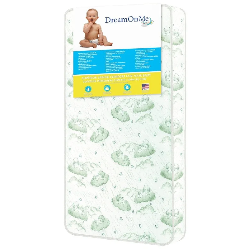 Wool - filled mattresses for natural insulation and moisture - wickingDream On Me Nirvana Vinyl 6-inch 96 Coil Spring Crib and Toddler Bed Mattress Wool - filled mattresses for natural insulation and moisture - wickingDream On Me Nirvana Vinyl 6-inch 96 Coil Spring Crib and Toddler Bed Mattress