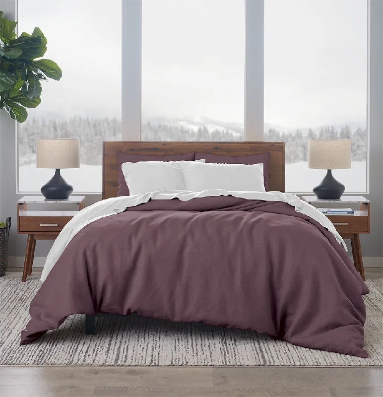 Memory Foam Pillows for Neck SupportFrench Linen Cotton Three Piece Duvet Set