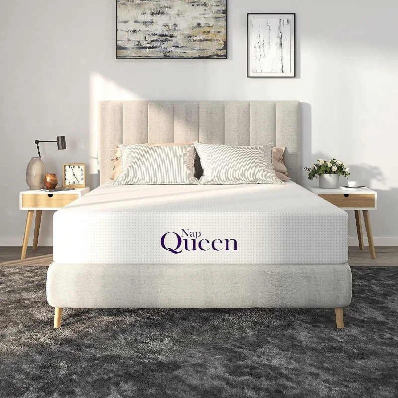 Gel - infused memory foam mattresses for cooler sleepNapQueen Bamboo Charcoal 12'' Memory Foam Mattress Gel - infused memory foam mattresses for cooler sleepNapQueen Bamboo Charcoal 12'' Memory Foam Mattress
