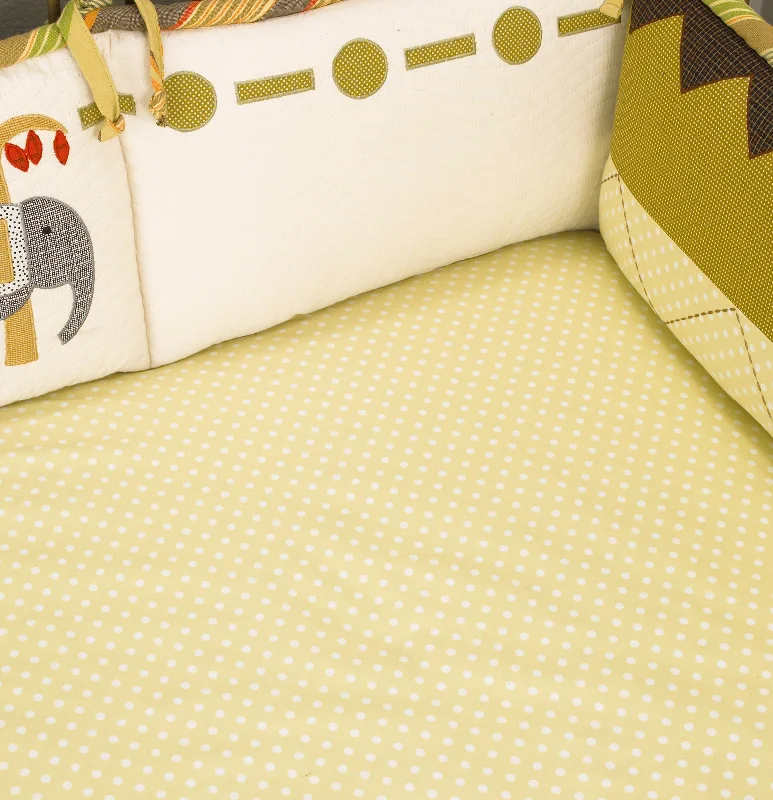 King - Size Sheet Sets with a Decorative Pillow SetElephant Brigade Dotted Fitted Crib Sheet King - Size Sheet Sets with a Decorative Pillow SetElephant Brigade Dotted Fitted Crib Sheet