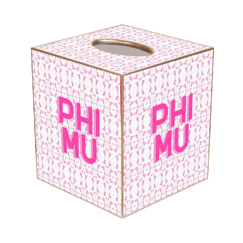 Children's - room duvet covers with fun and colorful designsPhi Mu Tissue Box Cover