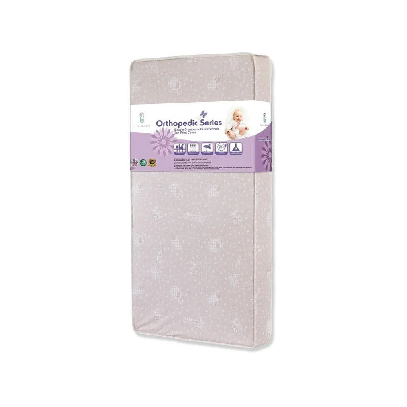 Innerspring mattresses with coil counts for supportBaby's Slumber Crib Mattress in Tan Savannah Print Cover Innerspring mattresses with coil counts for supportBaby's Slumber Crib Mattress in Tan Savannah Print Cover