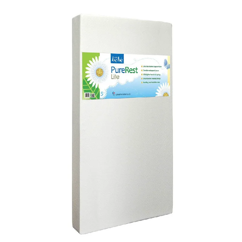 Memory foam mattresses for pressure relief and contouringSuite Bebe Pure Rest Lite 5-inch Crib Mattress - White Memory foam mattresses for pressure relief and contouringSuite Bebe Pure Rest Lite 5-inch Crib Mattress - White