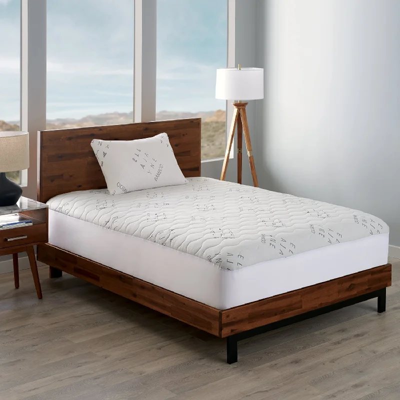 Adjustable Pillows for Customized ComfortBamboo Mattress Protector Bundle | Bamboo Mattress Protector & Shredded Memory Foam Pillow, 2pc Adjustable Pillows for Customized ComfortBamboo Mattress Protector Bundle | Bamboo Mattress Protector & Shredded Memory Foam Pillow, 2pc