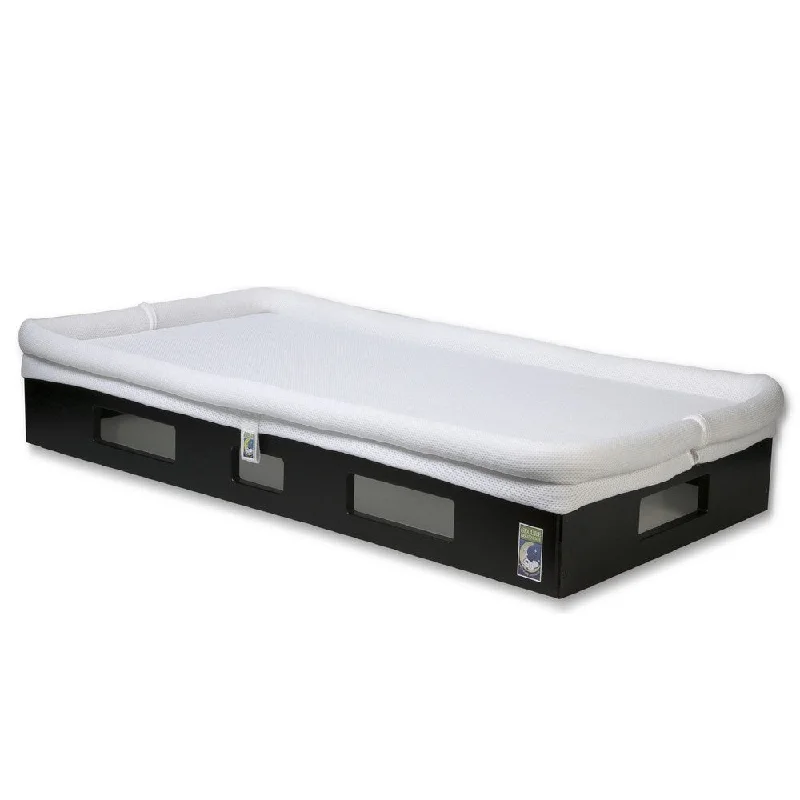 Gel - infused memory foam mattresses for cooler sleepSafeSleep Espresso Base White Breathable Crib Mattress Gel - infused memory foam mattresses for cooler sleepSafeSleep Espresso Base White Breathable Crib Mattress