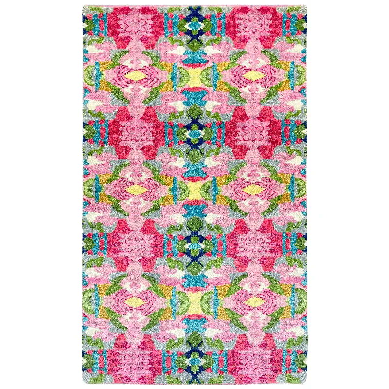 Custom - sized duvet covers to fit unique or non - standard bed framesPink Paradise Hand Knotted Wool Rug