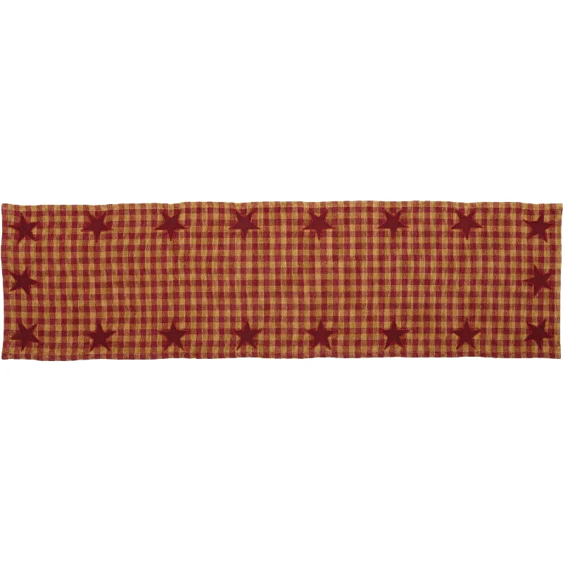 Burgundy Star Runner Woven 13x48