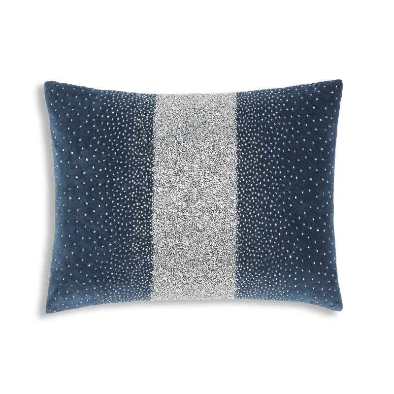 Cotton Pillows for Natural ComfortCrystal Navy Pillow