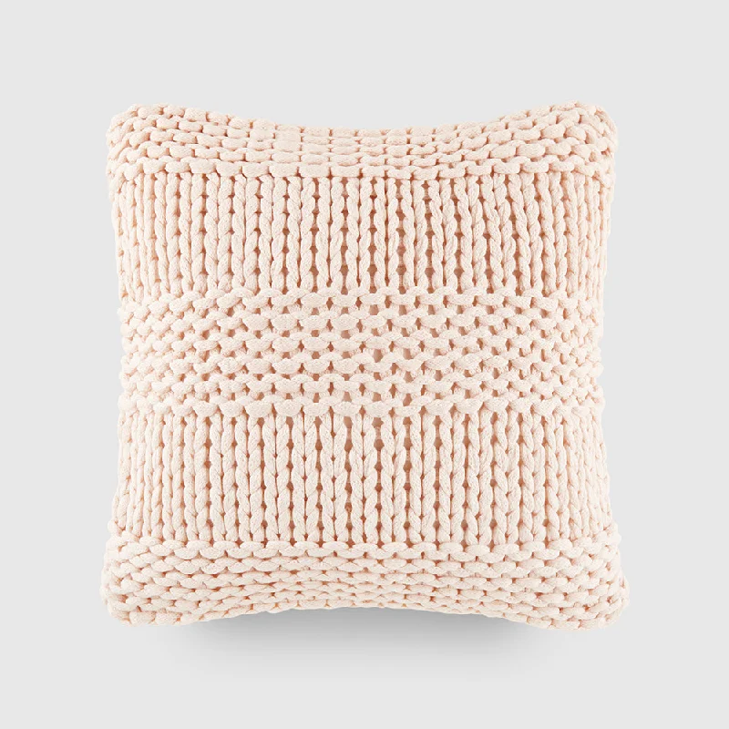 Orthopedic Pillows for Back Pain ReliefChunky Knit Throw Pillow Cover and Insert