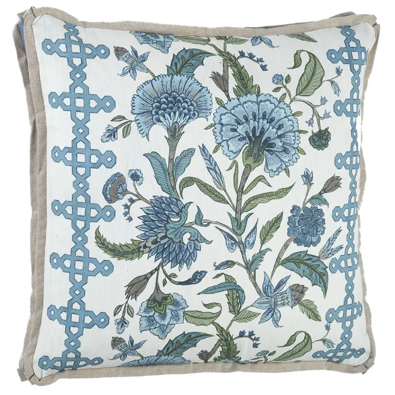 Silk Pillows for Smooth Skin and HairDevon French Blue Decorative Throw Pillow With Gusset & Danish Flange Silk Pillows for Smooth Skin and HairDevon French Blue Decorative Throw Pillow With Gusset & Danish Flange