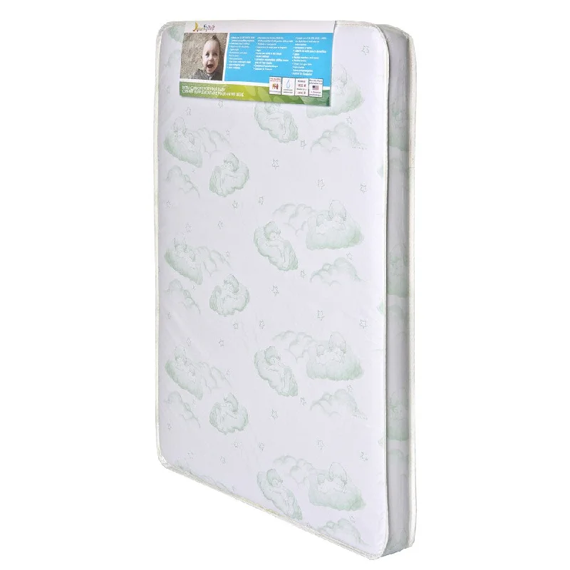 Natural latex and organic cotton blend mattressesDream On Me Evenflo Baby Suite Selection 100 Vinyl 3-inch Firm Mattress With Square Corner Natural latex and organic cotton blend mattressesDream On Me Evenflo Baby Suite Selection 100 Vinyl 3-inch Firm Mattress With Square Corner