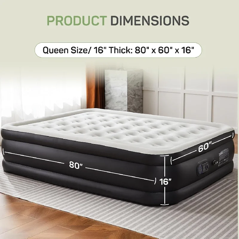 Organic cotton mattresses for a chemical - free sleep surface16 in. Twin Air Mattress Inflatable Blow up Portable Camping Bed with Built in Pump Organic cotton mattresses for a chemical - free sleep surface16 in. Twin Air Mattress Inflatable Blow up Portable Camping Bed with Built in Pump