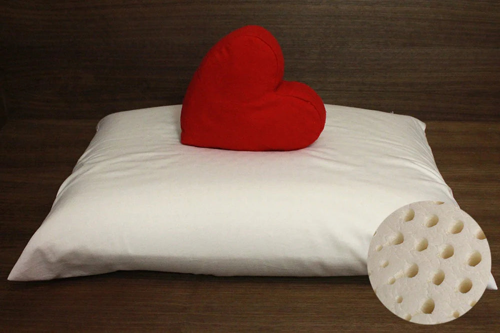 Silk Pillows for Smooth Skin and HairSoaring Heart Molded Latex Pillow