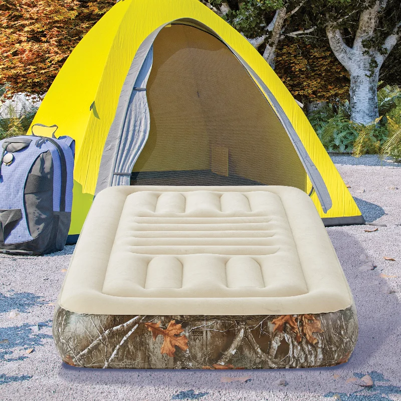 Wool - filled mattresses for natural insulation and moisture - wickingRealtree EDGE Outdoor Zone Support 10" Twin Air Mattress Bed Wool - filled mattresses for natural insulation and moisture - wickingRealtree EDGE Outdoor Zone Support 10" Twin Air Mattress Bed