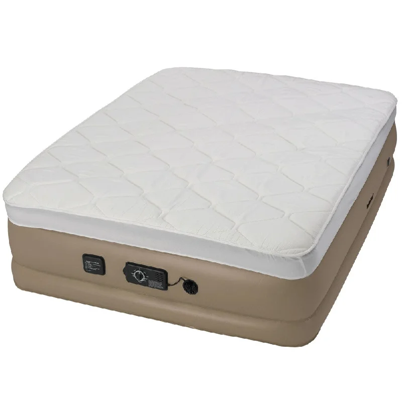 Polyester - foam mattresses for budget - friendly optionsInstabed Raised Pillow-top Queen-size Airbed with NeverFlat Pump Polyester - foam mattresses for budget - friendly optionsInstabed Raised Pillow-top Queen-size Airbed with NeverFlat Pump