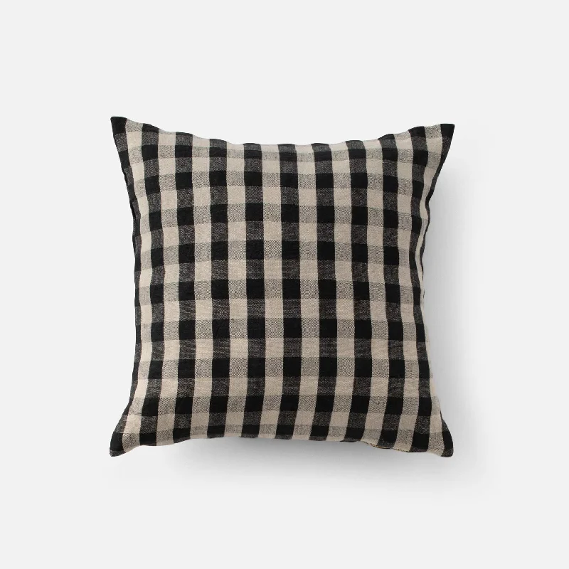 Bolster Pillows for Sofa DecorationLinen Check Pillow