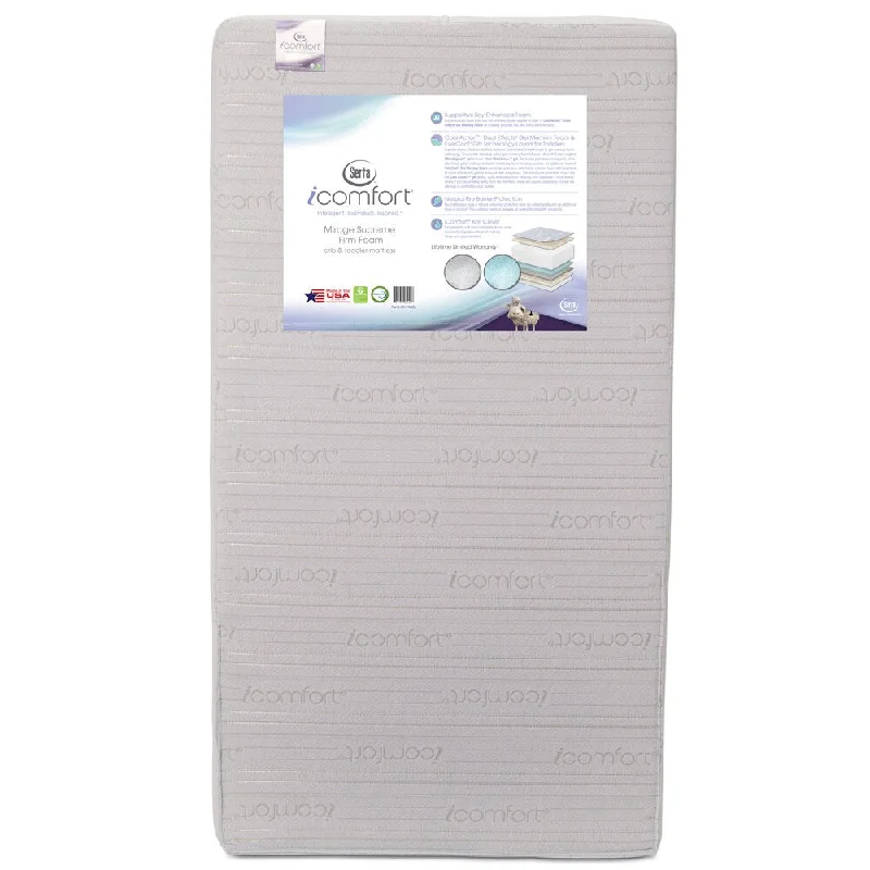 Polyester - foam mattresses for budget - friendly optionsSerta iComfort Mirage Supreme Foam Crib and Toddler Mattress