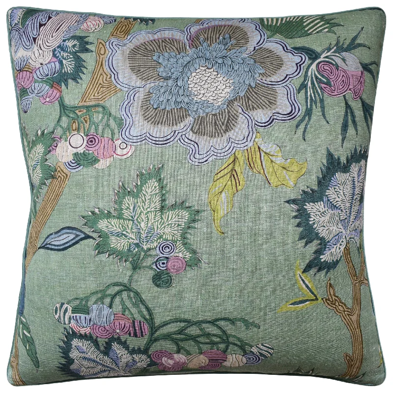 Down Alternative Pillows for Ethical ChoicesIndienne Jacobean Design Throw Pillow