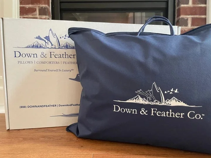 Down Alternative Pillows for Ethical ChoicesBlue Pillow Storage & Travel Bag