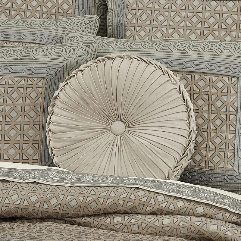 Cotton Pillows for Natural ComfortAlaro Tufted Round Decorative Throw Pillow