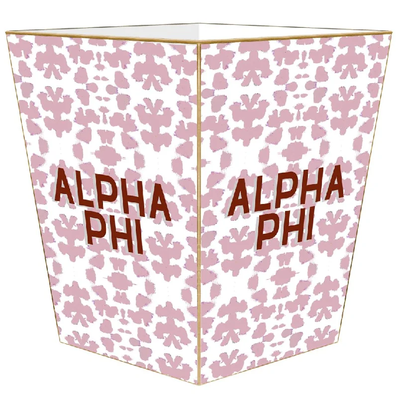 Twin - size duvet covers ideal for single beds in kids' rooms or dormitoriesAlpha Phi Waste Basket Twin - size duvet covers ideal for single beds in kids' rooms or dormitoriesAlpha Phi Waste Basket