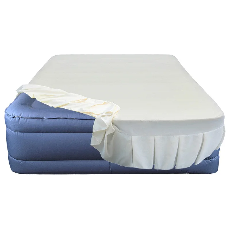 Gel - infused memory foam mattresses for cooler sleepAltimair Lustrous Series Full-size Premium Airbed with Skirted Sheet Gel - infused memory foam mattresses for cooler sleepAltimair Lustrous Series Full-size Premium Airbed with Skirted Sheet